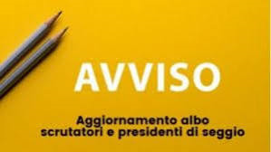 Aggiornamento Albi Presidenti e scrutatori di seggio